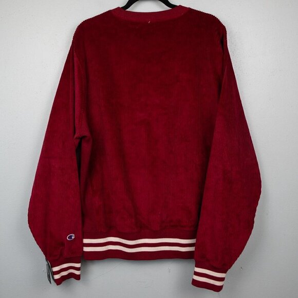 Champion burgundy corduroy crewneck sweatshirt-L - Picture 5 of 5